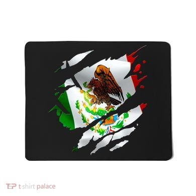 Proud Mexican Chicano Latino Torn Ripped Mexico Flag Mousepad