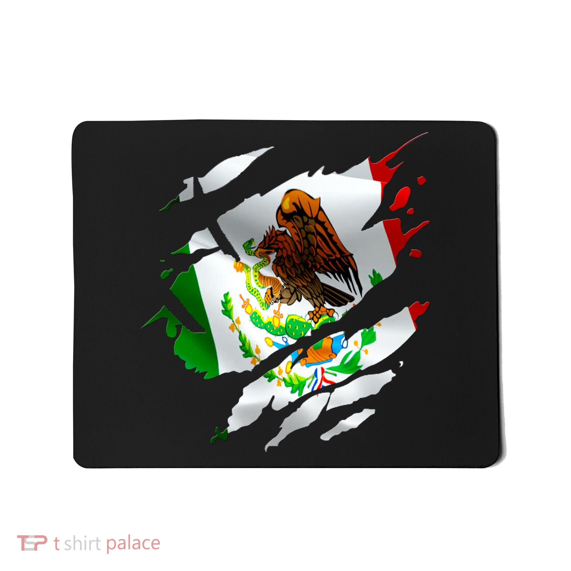Proud Mexican Chicano Latino Torn Ripped Mexico Flag Mousepad