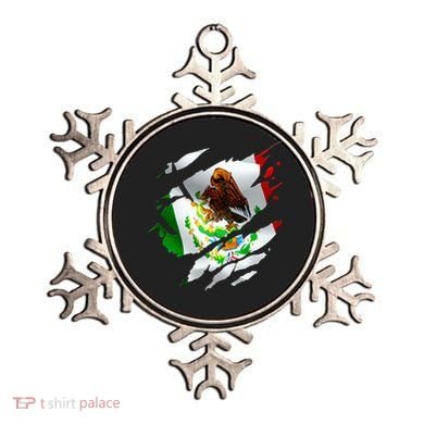 Proud Mexican Chicano Latino Torn Ripped Mexico Flag Ornament