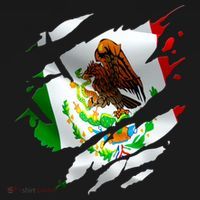 Proud Mexican Chicano Latino Torn Ripped Mexico Flag Women's Tank Top thumb 5
