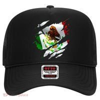 Proud Mexican Chicano Latino Torn Ripped Mexico Flag Hat thumb 0