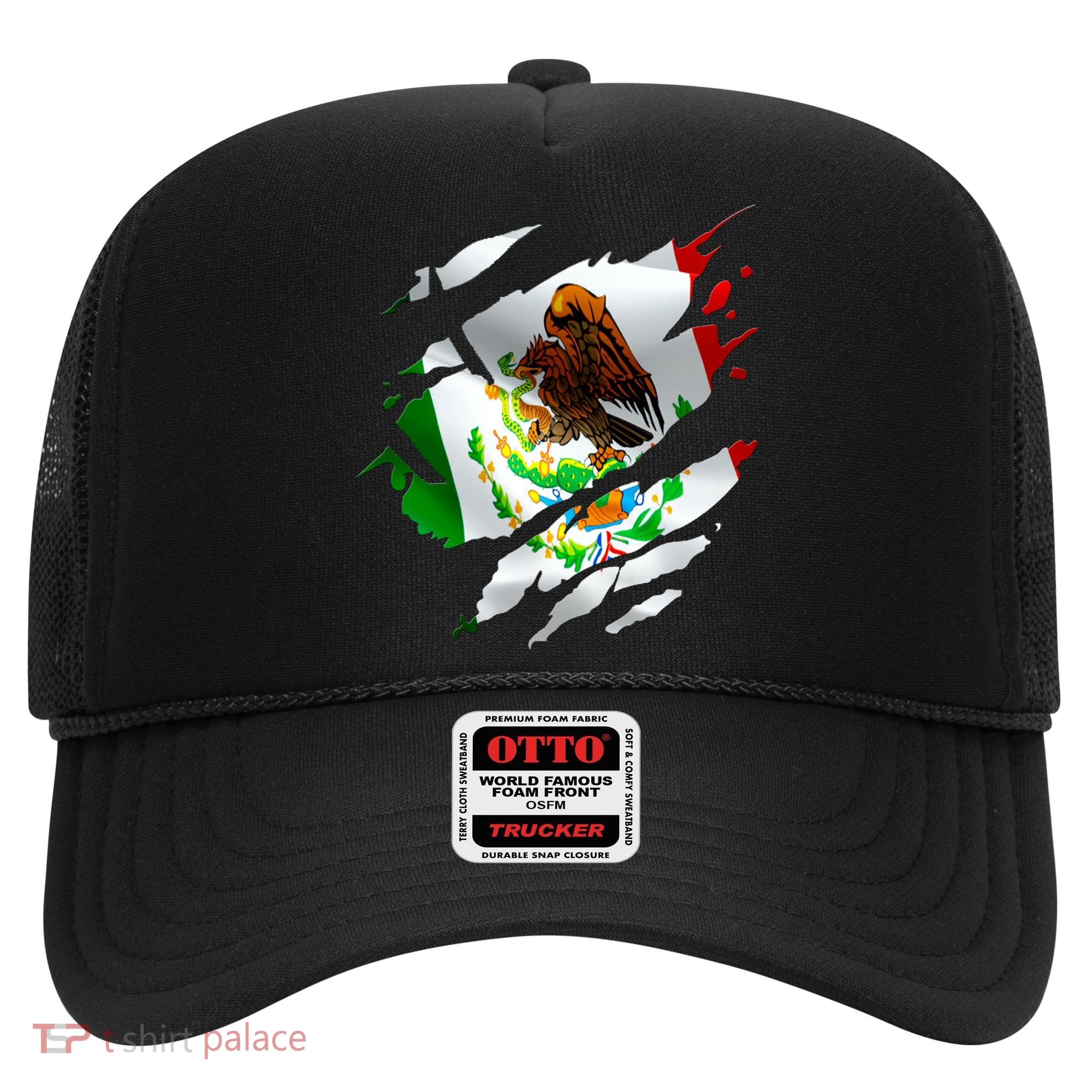 Proud Mexican Chicano Latino Torn Ripped Mexico Flag Hat