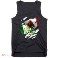 Proud Mexican Chicano Latino Torn Ripped Mexico Flag Tank Top thumb 0