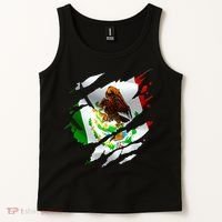 Proud Mexican Chicano Latino Torn Ripped Mexico Flag Tank Top thumb 2