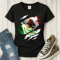 Proud Mexican Chicano Latino Torn Ripped Mexico Flag Women's T-Shirt thumb 3