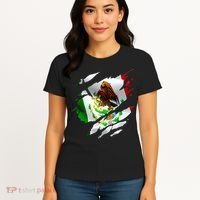 Proud Mexican Chicano Latino Torn Ripped Mexico Flag Women's T-Shirt thumb 4
