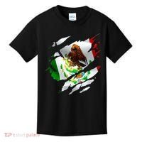 Proud Mexican Chicano Latino Torn Ripped Mexico Flag Kids T-Shirt thumb 0