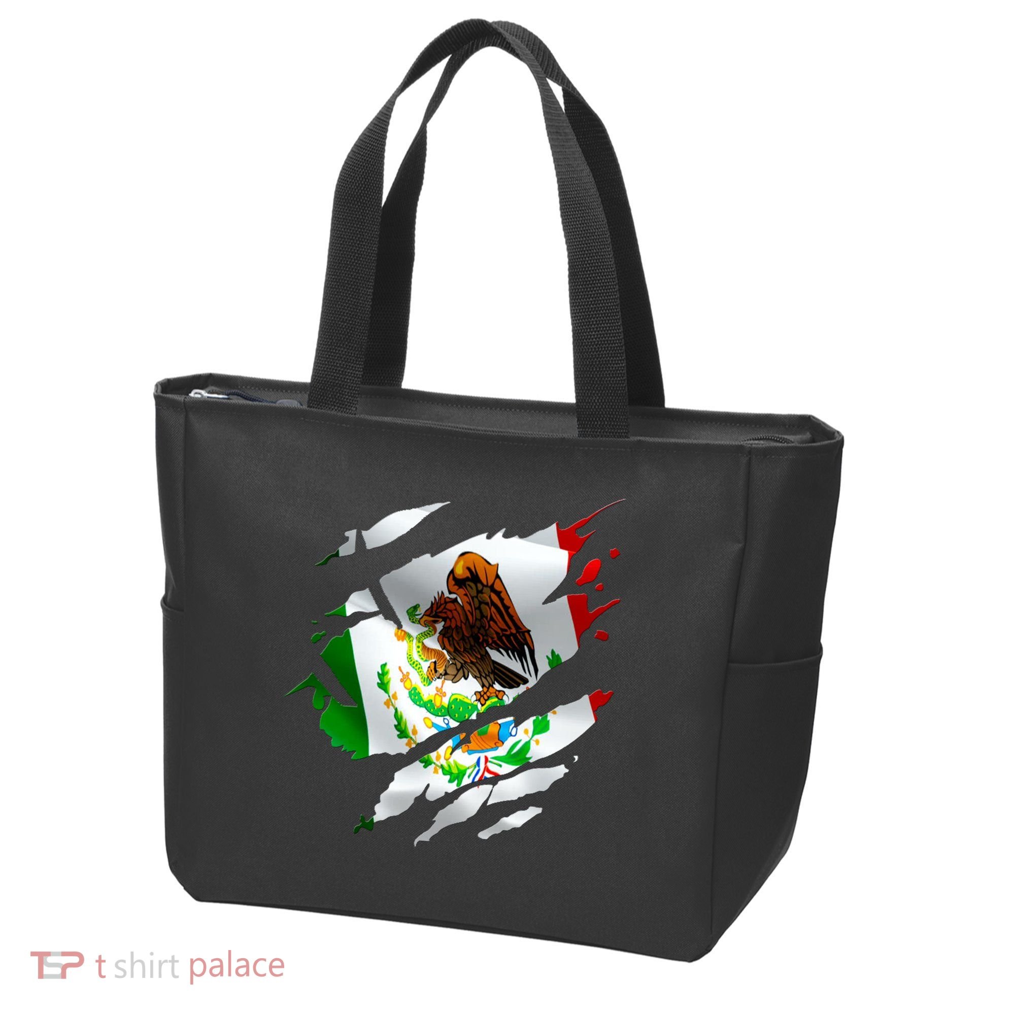 Proud Mexican Chicano Latino Torn Ripped Mexico Flag Tote Bag