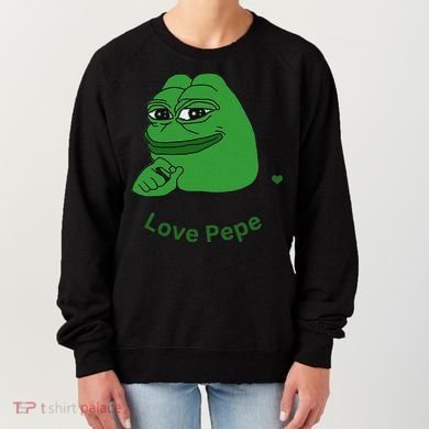 Pepe Meme Coin Crypto Coin Love Pepe Women's Sweatshirt