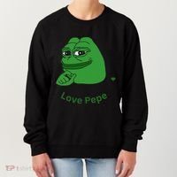 Pepe Meme Coin Crypto Coin Love Pepe Women's Sweatshirt thumb 0