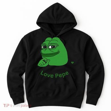 Pepe Meme Coin Crypto Coin Love Pepe Hoodie