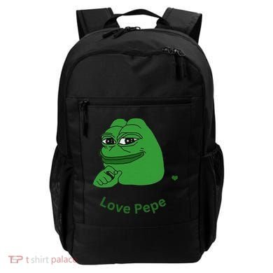 Pepe Meme Coin Crypto Coin Love Pepe Backpack