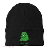 Pepe Meme Coin Crypto Coin Love Pepe Beanie thumb 0