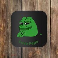 Pepe Meme Coin Crypto Coin Love Pepe Coaster thumb 0
