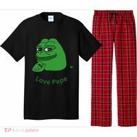 Pepe Meme Coin Crypto Coin Love Pepe Pajama Set thumb 0