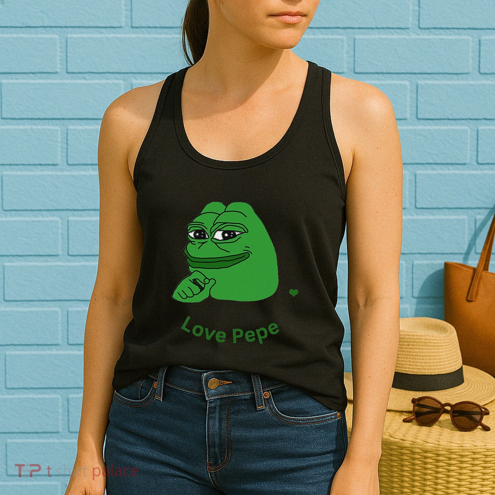 Pepe Meme Coin Crypto Coin Love Pepe Women's Tank Top