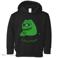 Pepe Meme Coin Crypto Coin Love Pepe Toddler Hoodie thumb 0