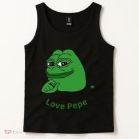 Pepe Meme Coin Crypto Coin Love Pepe Tank Top thumb 2