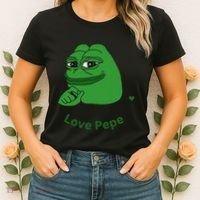 Pepe Meme Coin Crypto Coin Love Pepe Women's T-Shirt thumb 2