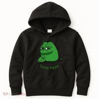 Pepe Meme Coin Crypto Coin Love Pepe Kids Hoodie thumb 0