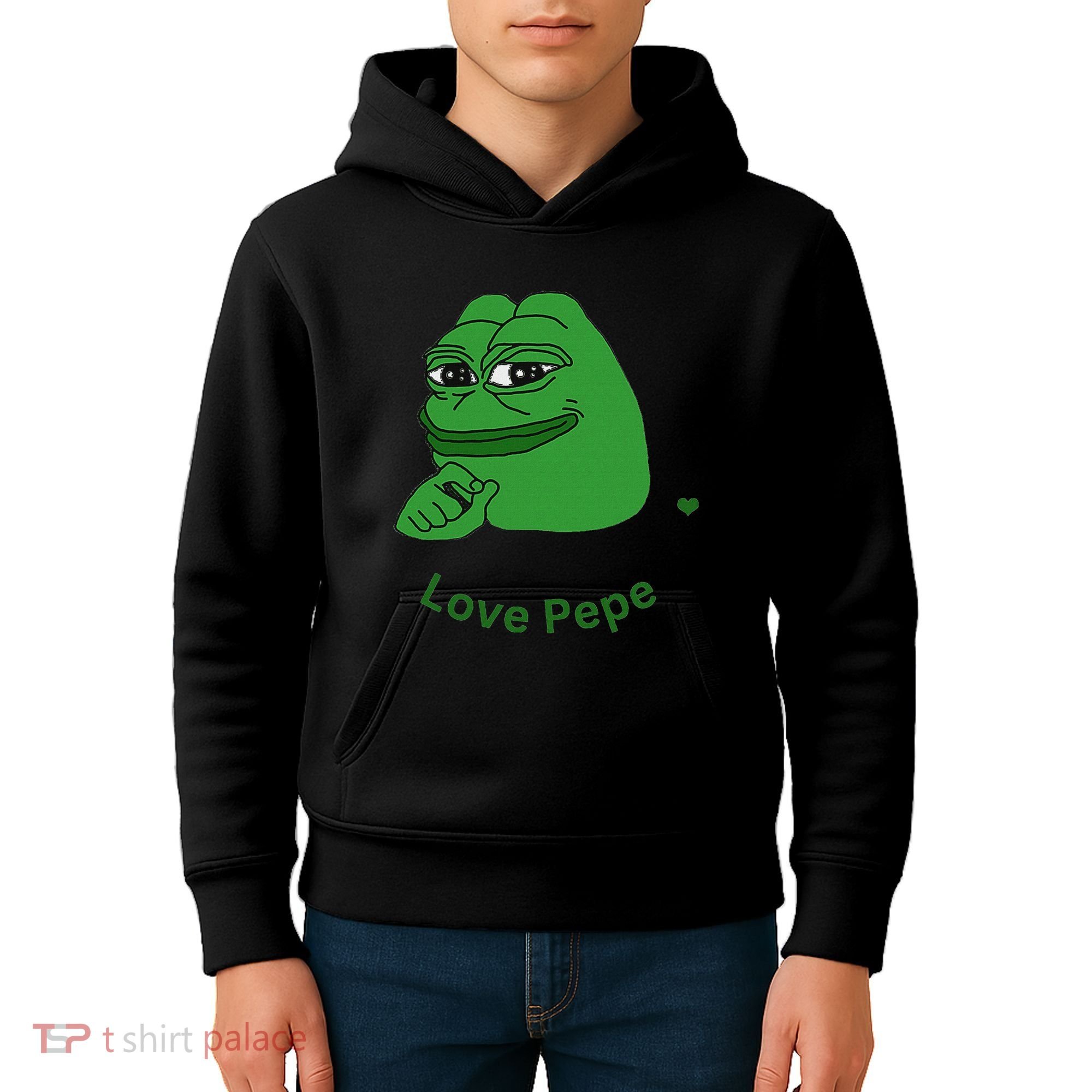 Pepe Meme Coin Crypto Coin Love Pepe Kids Hoodie