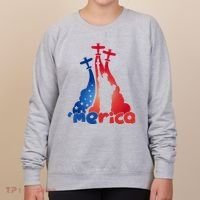 Patriotic Merica Classic Airplane Airshow Statue Of Liberty Women's Sweatshirt thumb 0