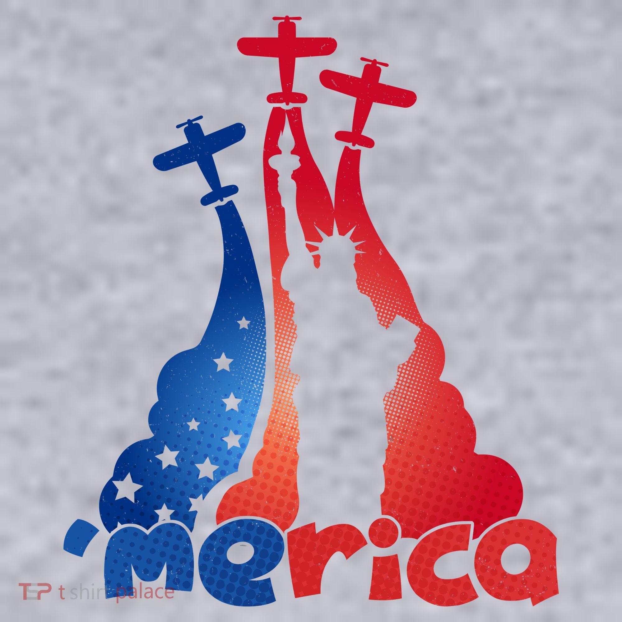 Patriotic Merica Classic Airplane Airshow Statue Of Liberty Women's Sweatshirt