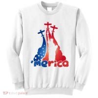 Patriotic Merica Classic Airplane Airshow Statue Of Liberty Sweatshirt thumb 0