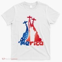 Patriotic Merica Classic Airplane Airshow Statue Of Liberty T-Shirt thumb 0