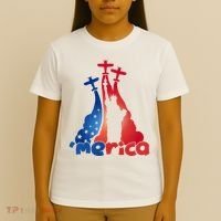 Patriotic Merica Classic Airplane Airshow Statue Of Liberty T-Shirt thumb 4
