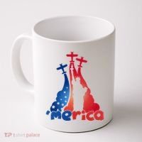 Patriotic Merica Classic Airplane Airshow Statue Of Liberty Coffee Mug thumb 0