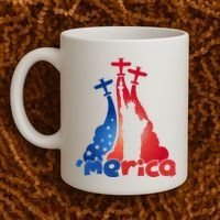 Patriotic Merica Classic Airplane Airshow Statue Of Liberty Coffee Mug thumb 2