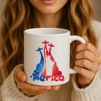 Patriotic Merica Classic Airplane Airshow Statue Of Liberty Coffee Mug thumb 3