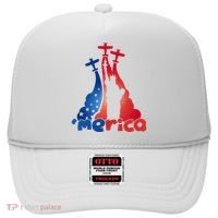 Patriotic Merica Classic Airplane Airshow Statue Of Liberty Hat thumb 0