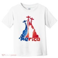 Patriotic Merica Classic Airplane Airshow Statue Of Liberty Toddler T-Shirt thumb 0