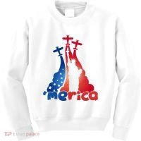 Patriotic Merica Classic Airplane Airshow Statue Of Liberty Kids Sweatshirt thumb 0