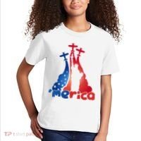 Patriotic Merica Classic Airplane Airshow Statue Of Liberty Kids T-Shirt thumb 2