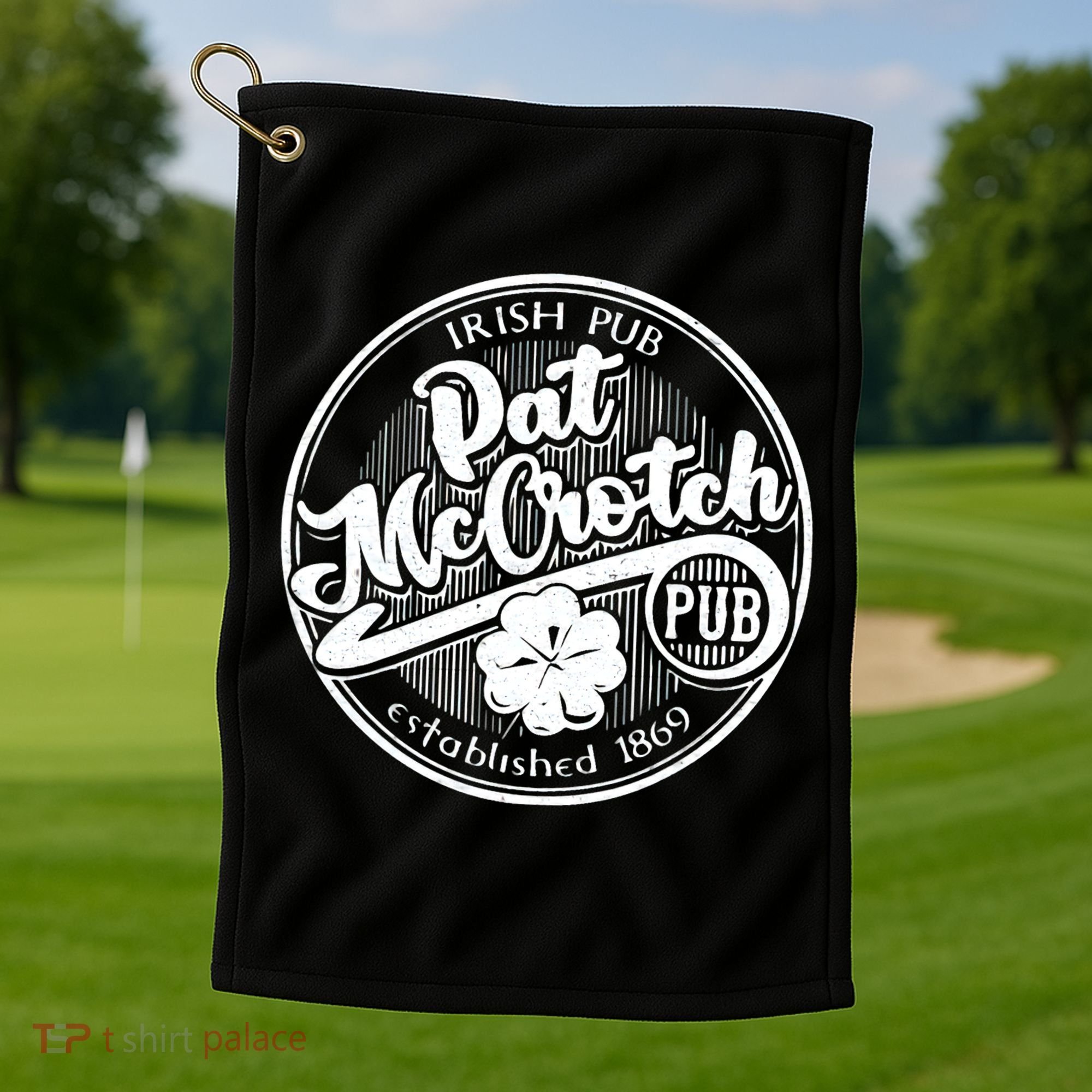 PAT McCROTCH Dirty Adult Irish ST PATRICKS DAY Golf Towel