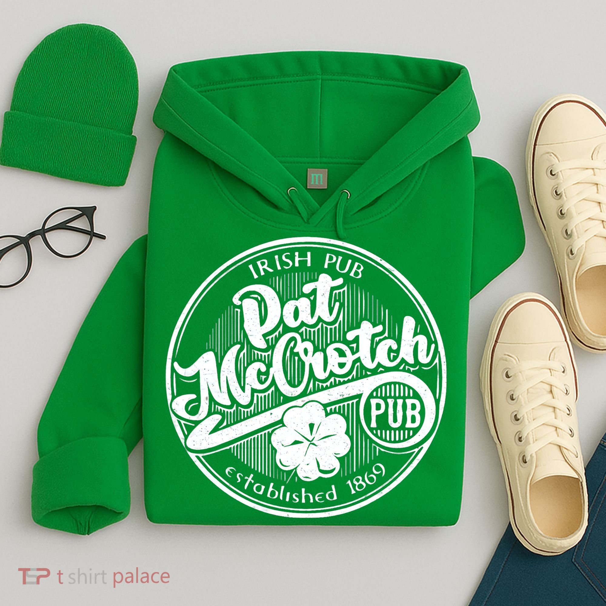 PAT McCROTCH Dirty Adult Irish ST PATRICKS DAY Hoodie