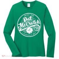 PAT McCROTCH Dirty Adult Irish ST PATRICKS DAY Women's Long Sleeve Shirt thumb 0
