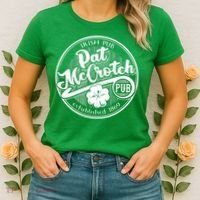 PAT McCROTCH Dirty Adult Irish ST PATRICKS DAY Women's T-Shirt thumb 2