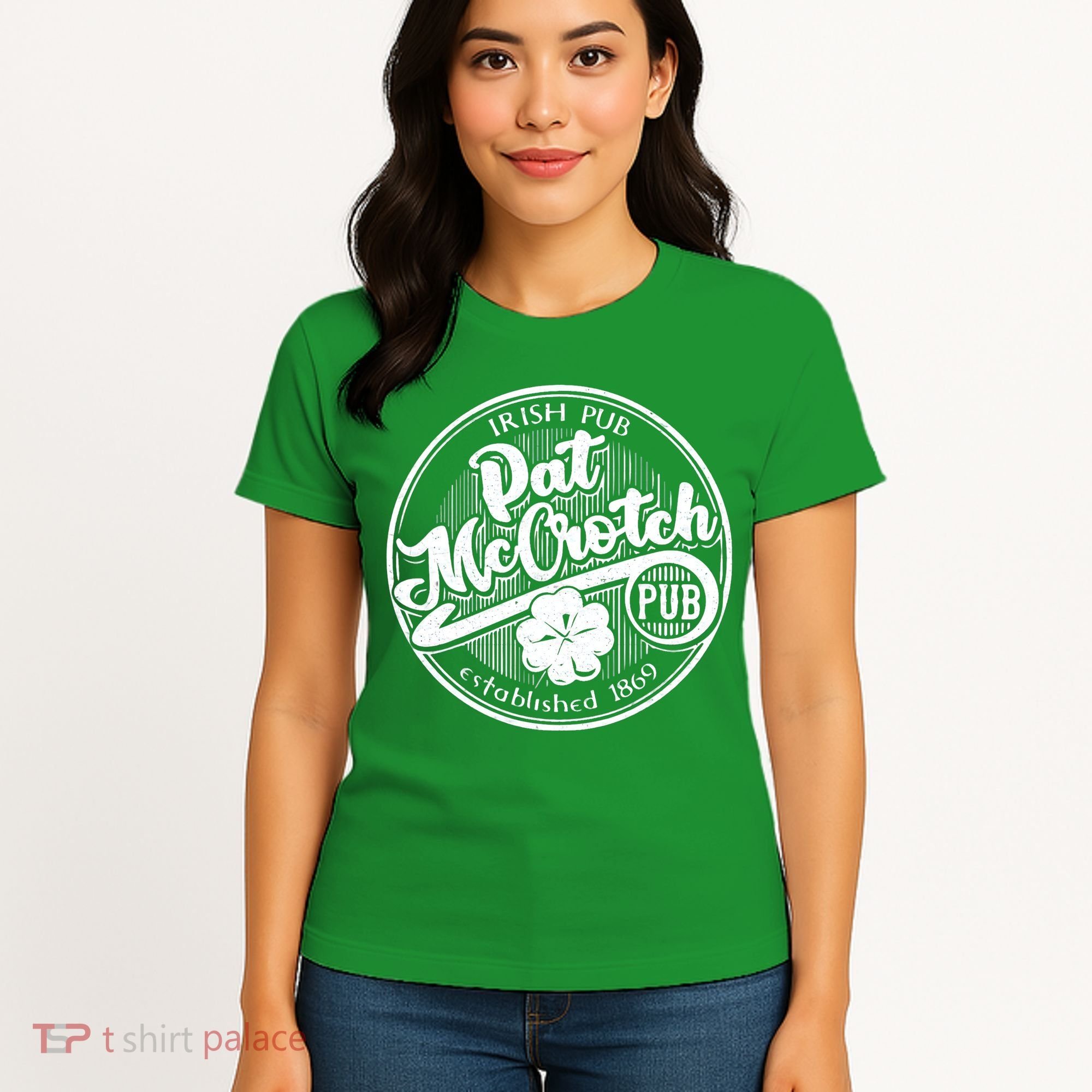 PAT McCROTCH Dirty Adult Irish ST PATRICKS DAY Women's T-Shirt