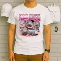 Pink Moo Deng Meme Hippo Funny T-Shirt thumb 6