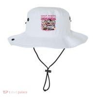 Pink Moo Deng Meme Hippo Funny Bucket Hat thumb 0