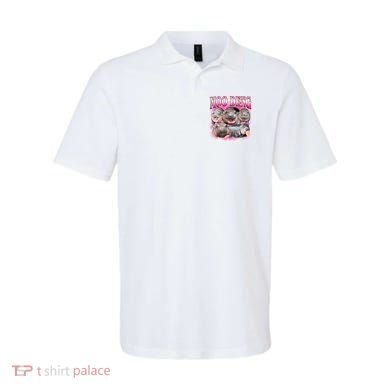 Pink Moo Deng Meme Hippo Funny Polo