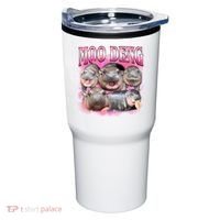 Pink Moo Deng Meme Hippo Funny Tumbler thumb 0