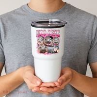 Pink Moo Deng Meme Hippo Funny Tumbler thumb 2