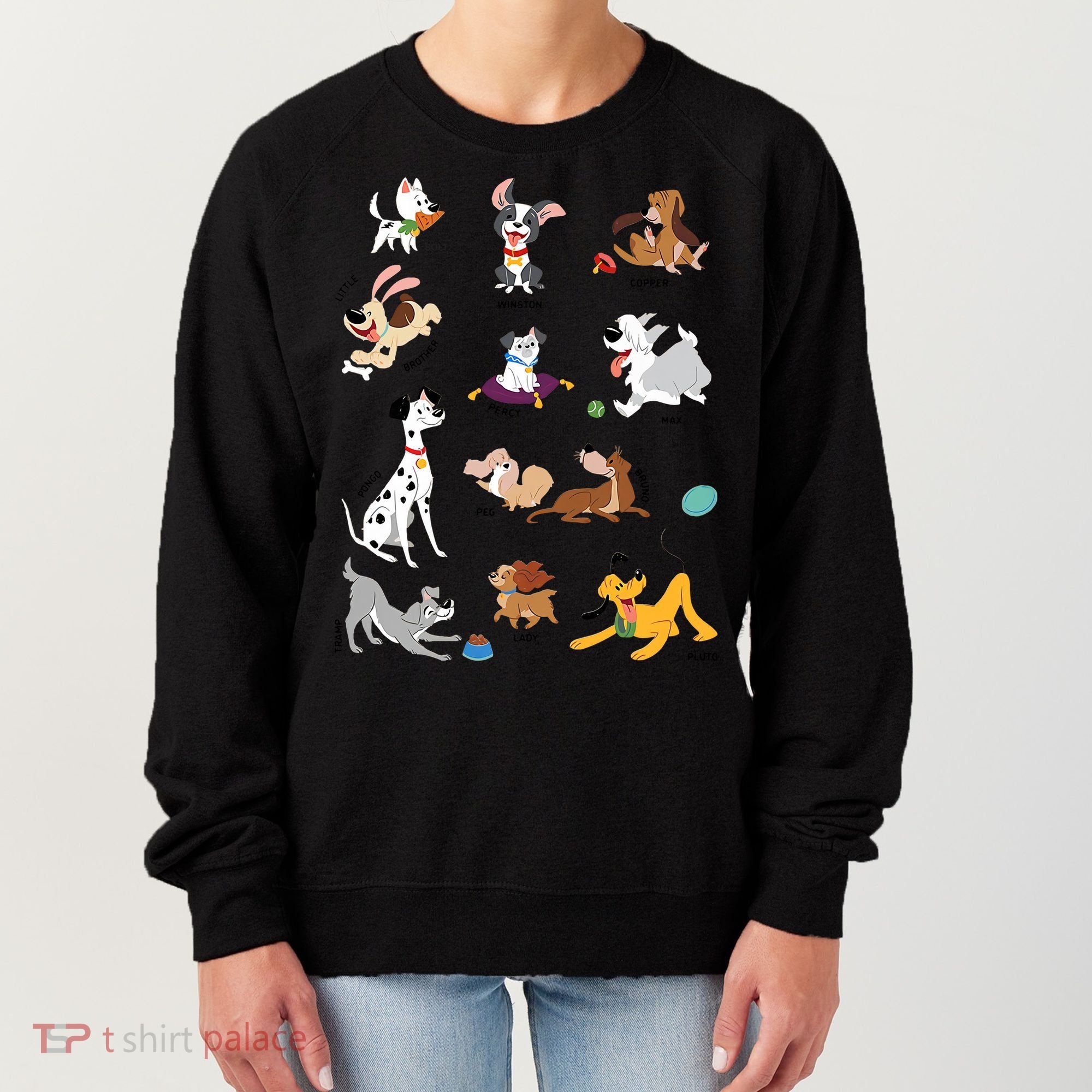 Pets Movie Dogs Group Jumble Dog Lover Cartoon Women's Sweatshirt