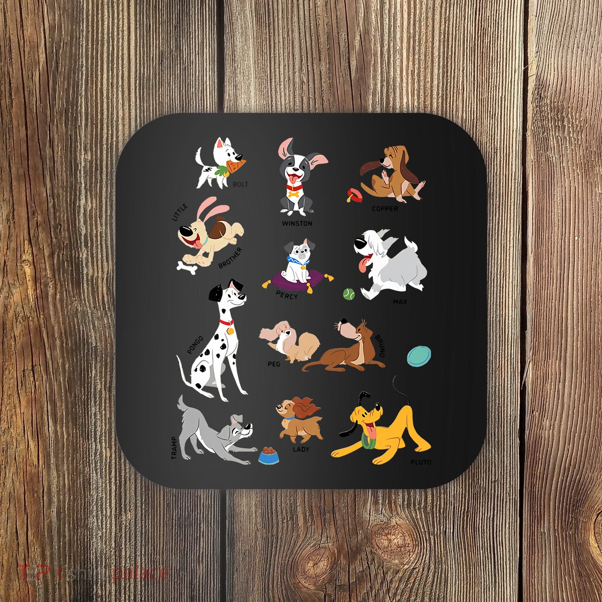 Pets Movie Dogs Group Jumble Dog Lover Cartoon Coaster