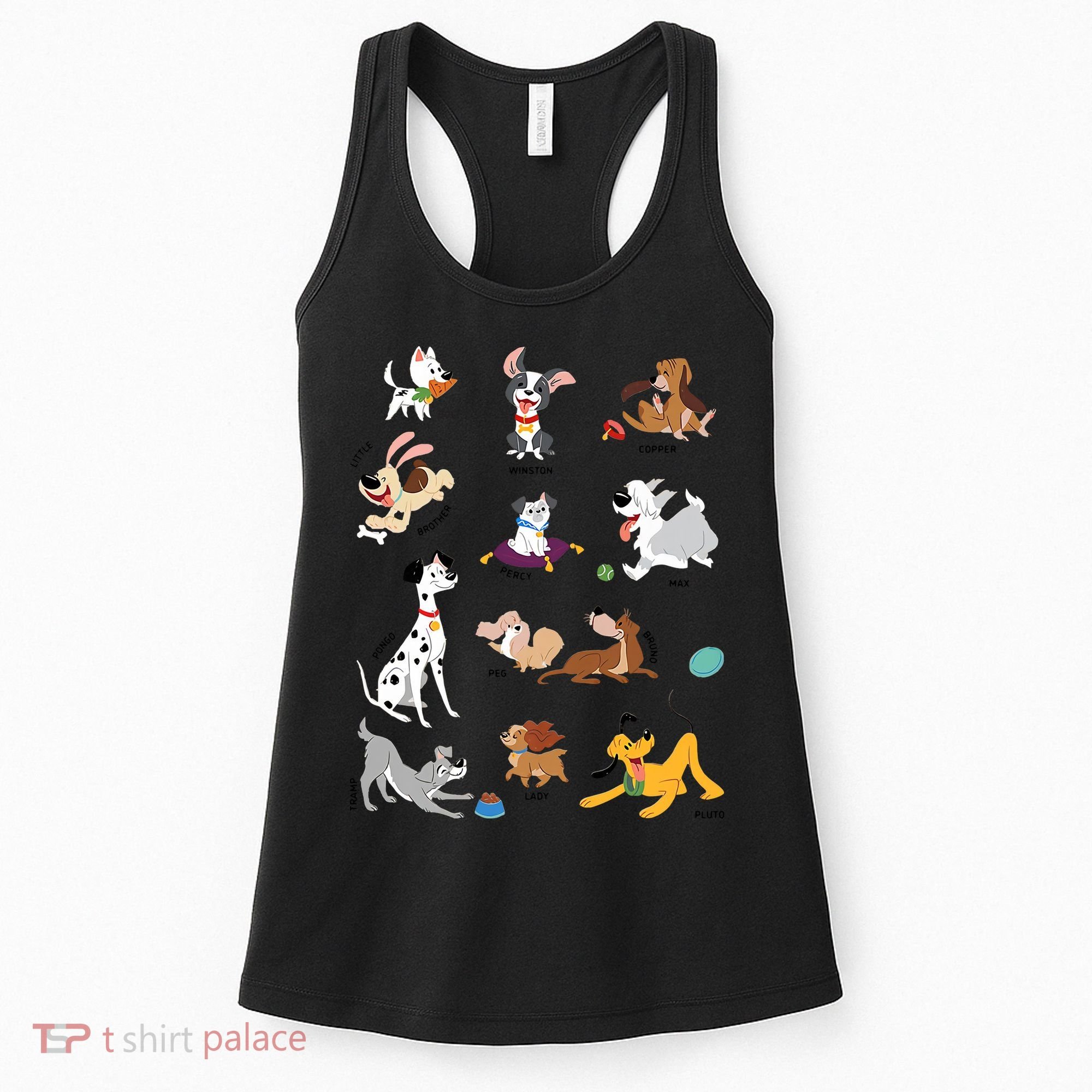 Pets Movie Dogs Group Jumble Dog Lover Cartoon Women's Tank Top